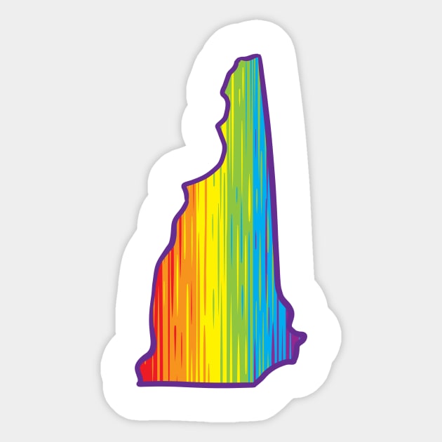 New Hampshire Pride Sticker by Manfish Inc.